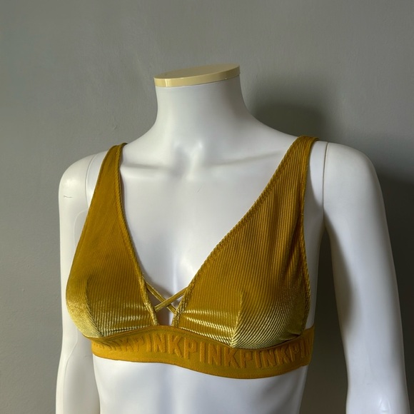 Yellow Velvet Victoria’s Secret Bralette XS - Picture 6 of 6